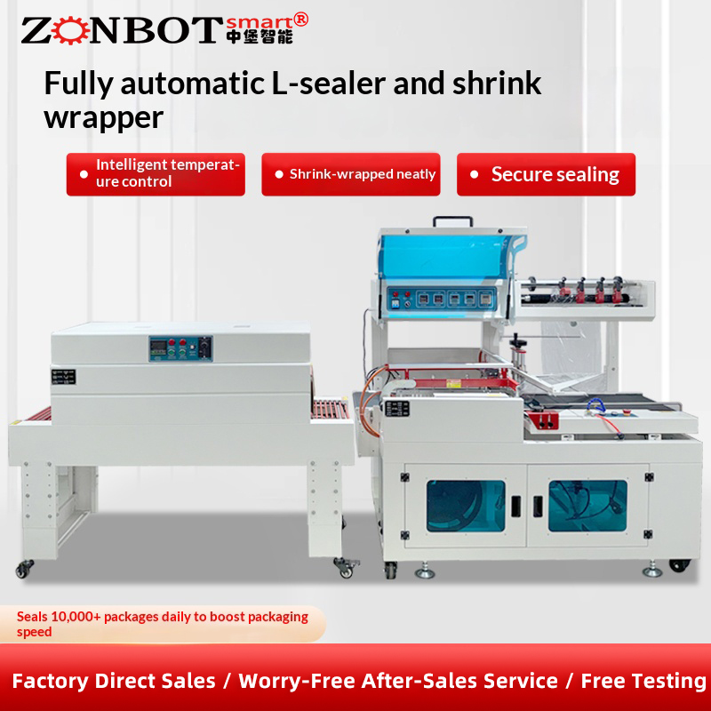 The automatic sealing, cutting and heat shrink packaging machine achieves stable, efficient and continuous assembly line operation without manual intervention.